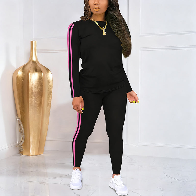 Women's 2-Piece Long Sleeve Tracksuit Set