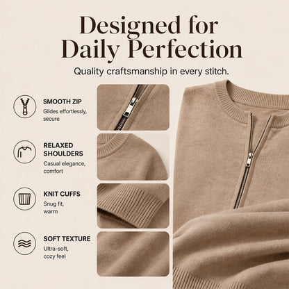 Women's Casual Zip-Up Knit Jacket