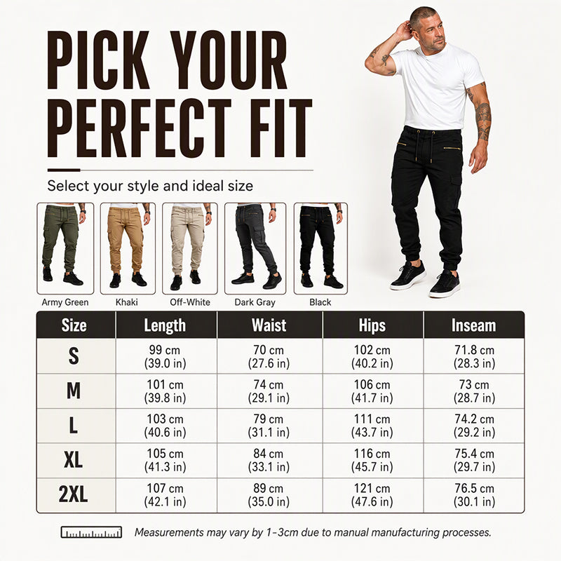 Men's Casual Slim Fit Cargo Pants