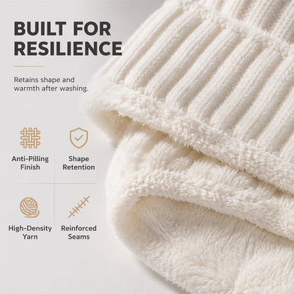 Women's Winter One-Piece Knitted Beanie Scarf Mask