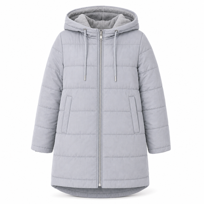 Women's Slim Fit Padded Coat — Long, Hooded, Winter 🧥