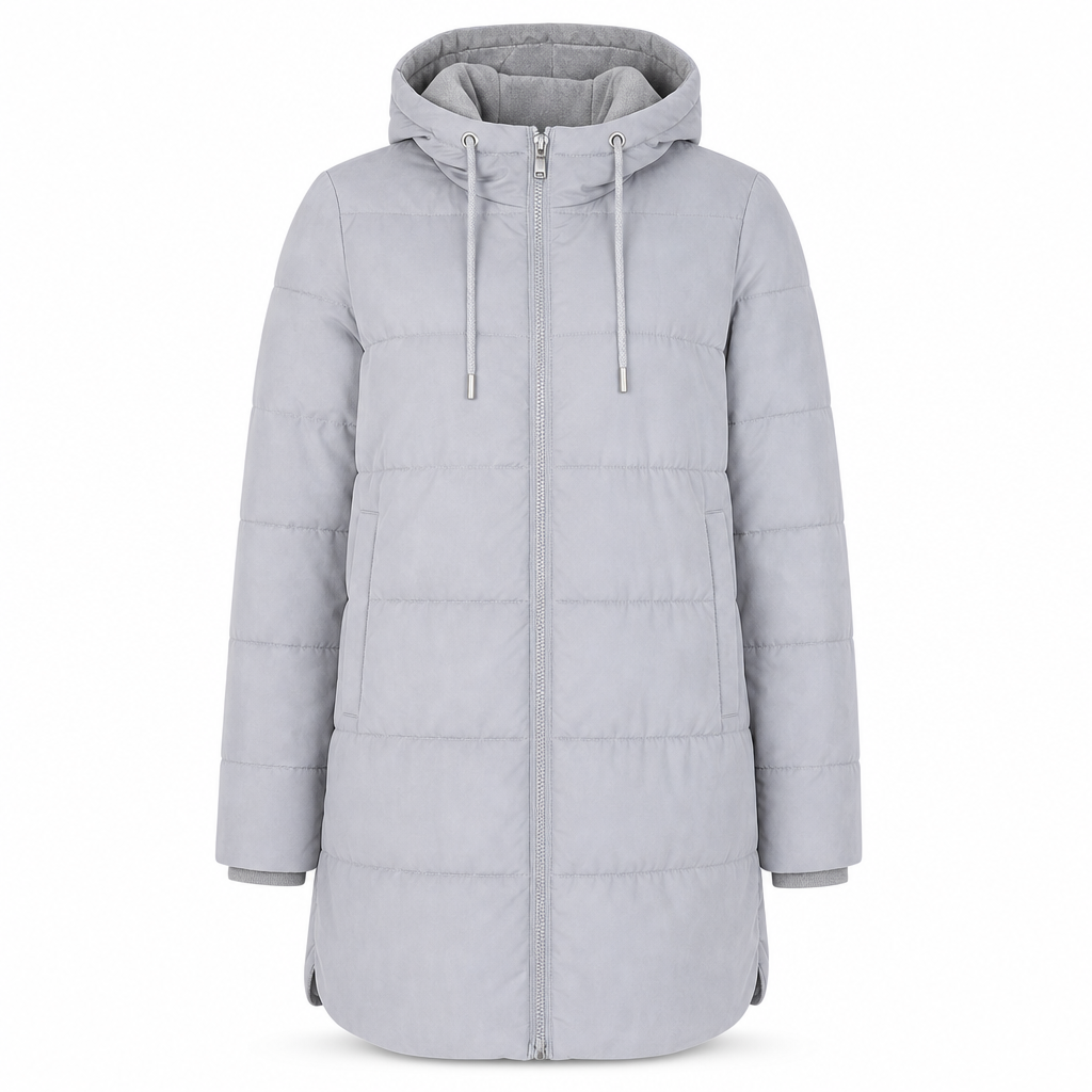 Women's Slim Fit Padded Coat — Long, Hooded, Winter 🧥