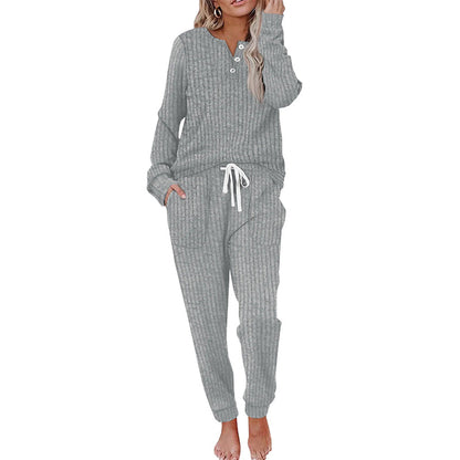 Women's Top & Drawstring Pants 2-Piece Set