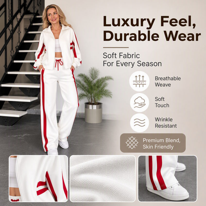 Women's Stripe Sporty 2-Piece Set