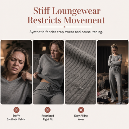 Women's Casual Knit Loungewear Set
