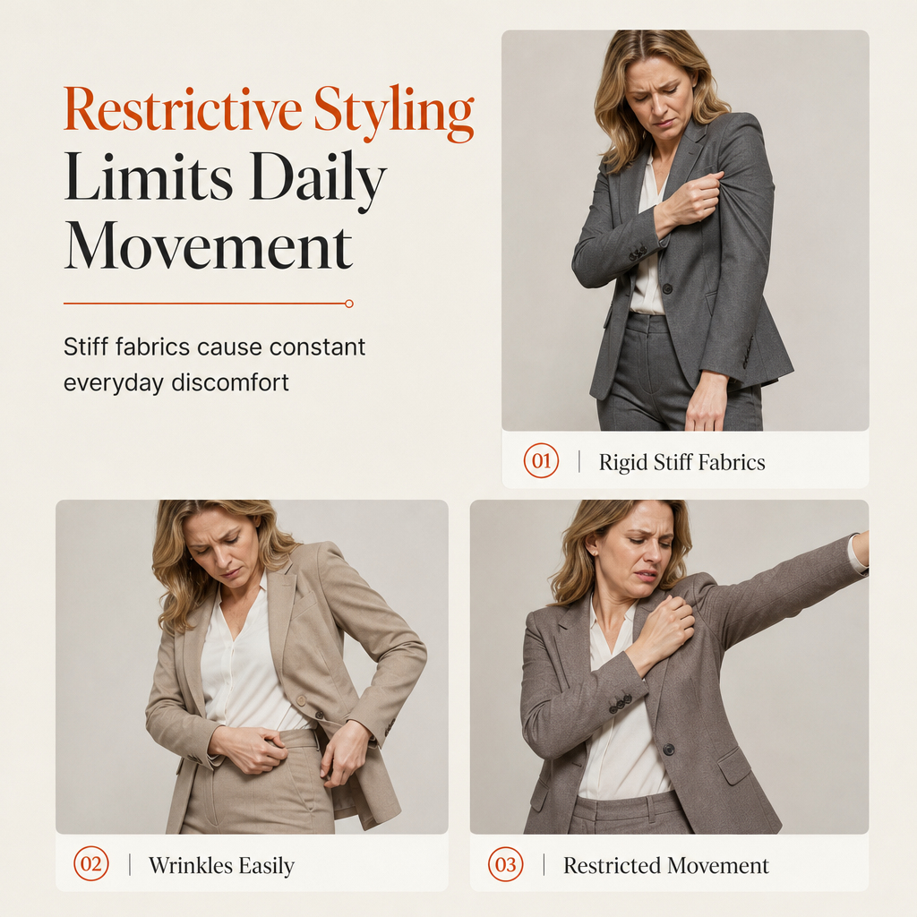 ⚡Free Shipping🔥Women's Elegant Autumn 2 Piece Outfit Set with Retro Long Sleeve Coat and Simple Trousers