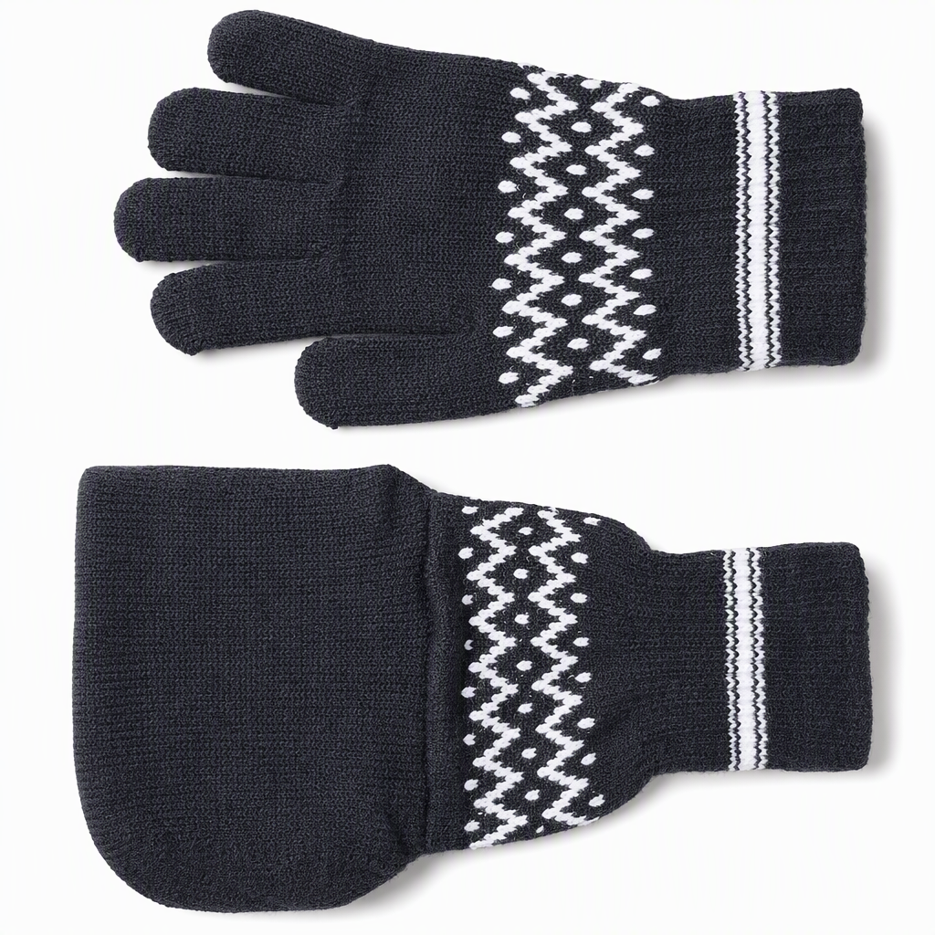 Knit Beer Mitt Drinking Glove for Holding Beer Bottles and Cans