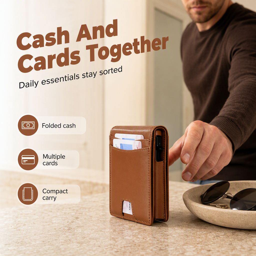 Men's Minimalist Slim RFID Blocking Wallet