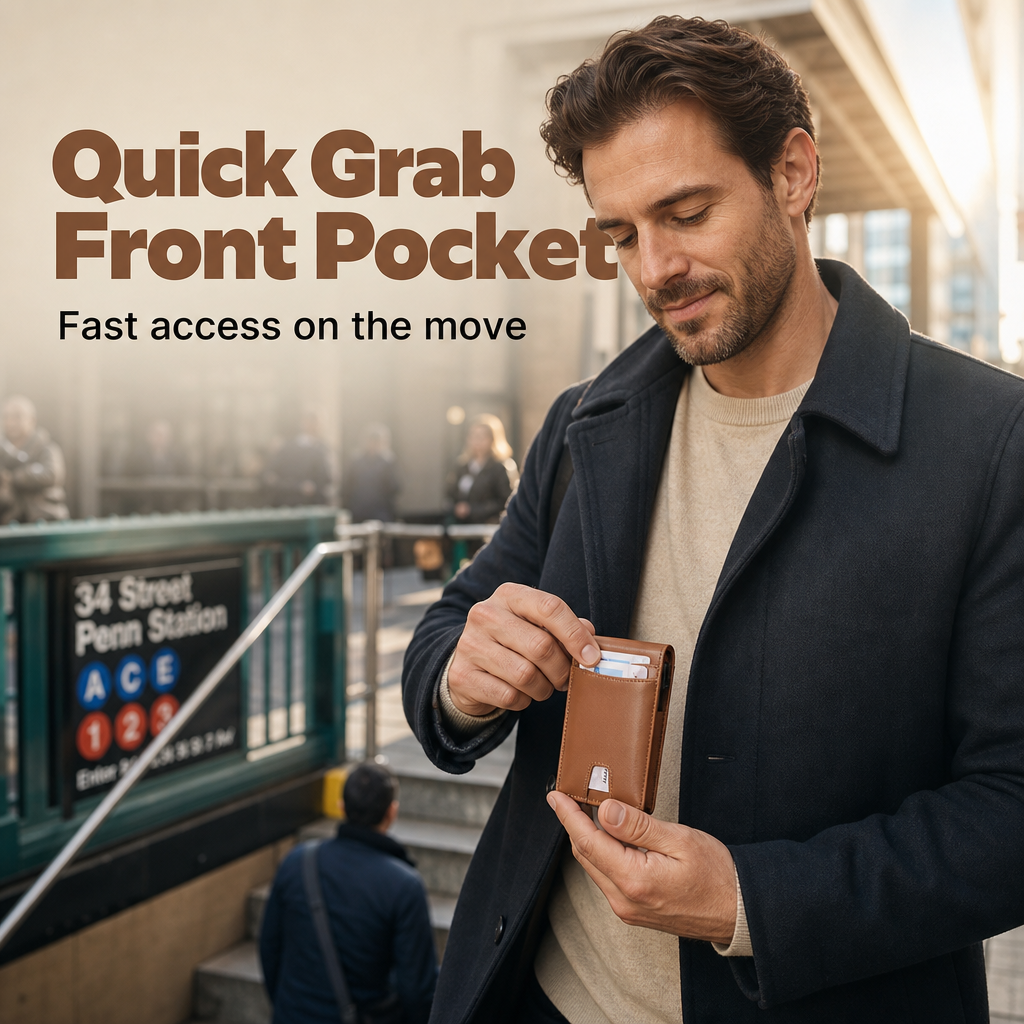 Men's Minimalist Slim RFID Blocking Wallet