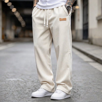 💎 Exclusive Deal 👖 Men's Lightweight Corduroy Casual Pants Loose Fit Straight Leg Trousers ✨ lightweight corduroy fabric, loose straight cut, casual daily trousers
