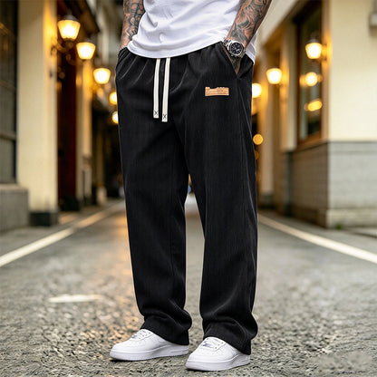 💎 Exclusive Deal 👖 Men's Lightweight Corduroy Casual Pants Loose Fit Straight Leg Trousers ✨ lightweight corduroy fabric, loose straight cut, casual daily trousers