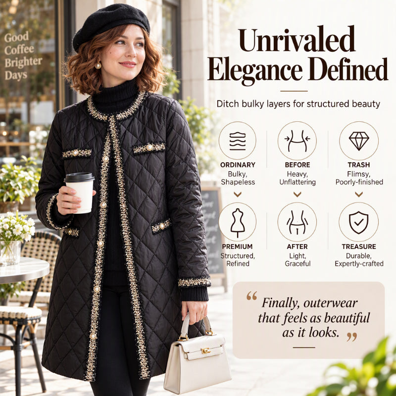 Women's Quilted Mid-Length Padded Jacket