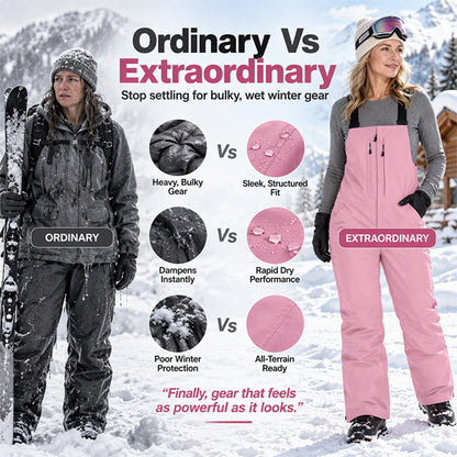 Unisex Waterproof Ski Bib Pants