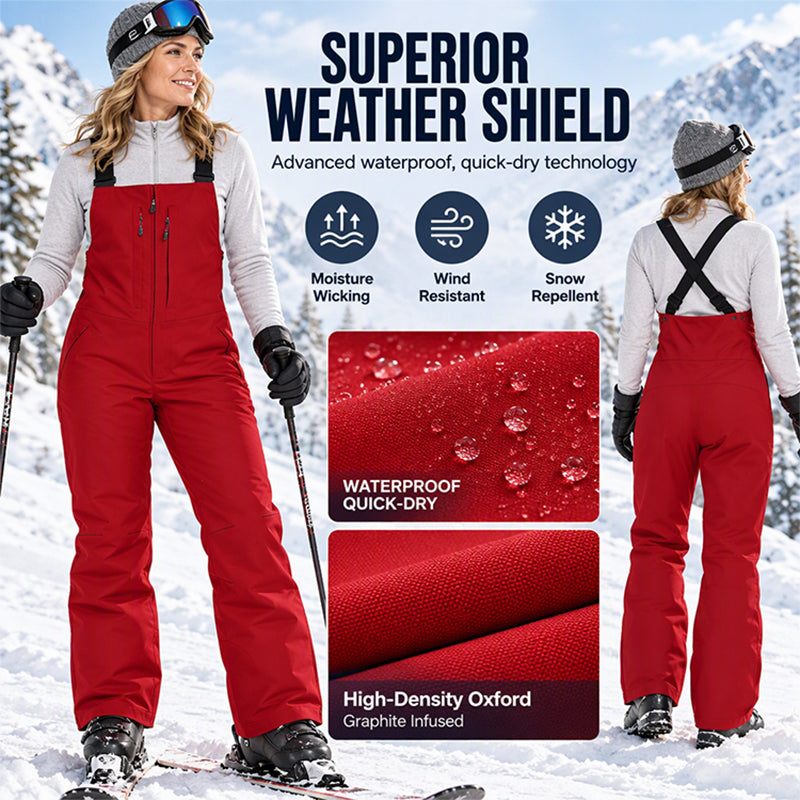 Unisex Waterproof Ski Bib Pants