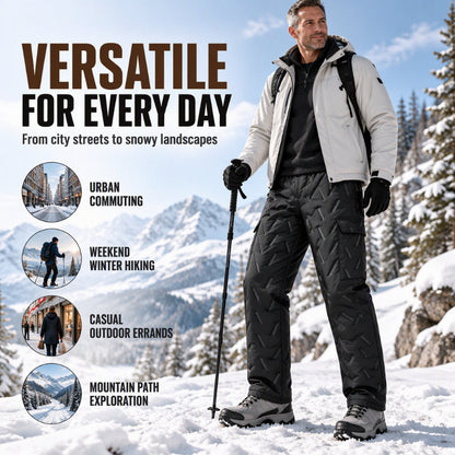 Men's Winter Plush-Lined Cargo Pants