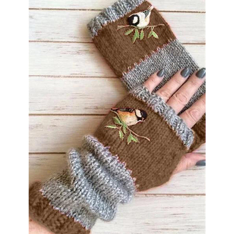 Winter Warm Half Finger Knitted Gloves