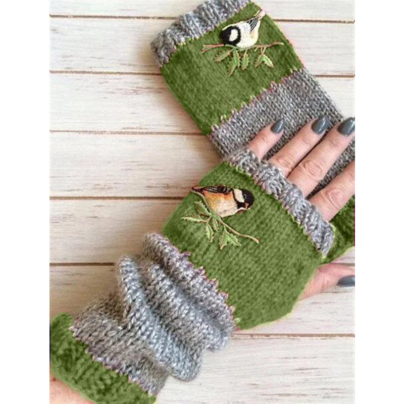 Winter Warm Half Finger Knitted Gloves