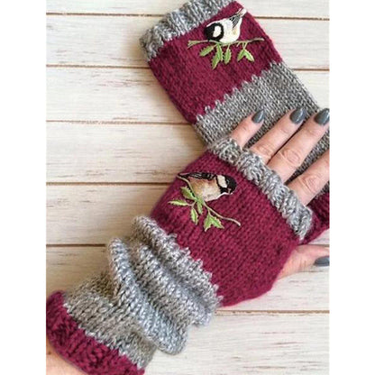 Winter Warm Half Finger Knitted Gloves
