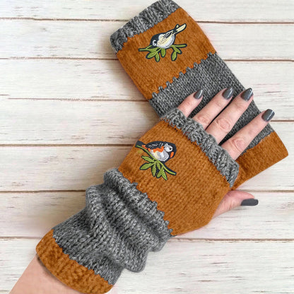 Winter Warm Half Finger Knitted Gloves