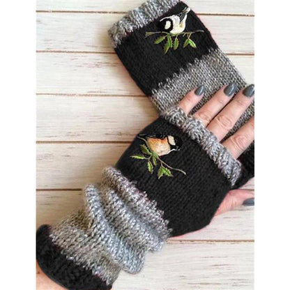 Winter Warm Half Finger Knitted Gloves