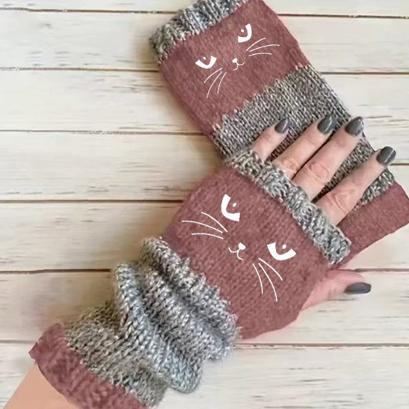 Winter Warm Half Finger Knitted Gloves