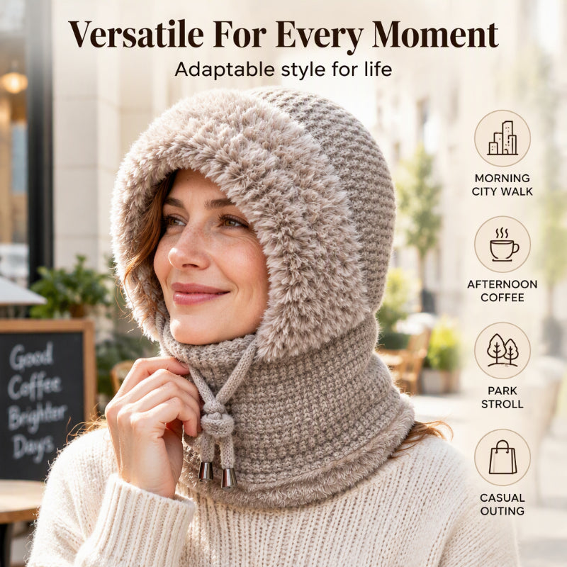 Women's Outdoor Warm Knitted Balaclava Hat
