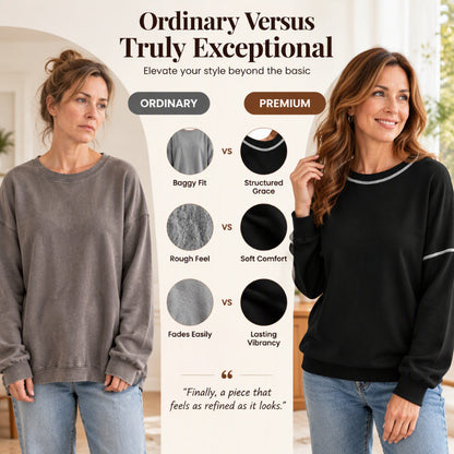 Women's Casual Loose Crewneck Sweatshirt