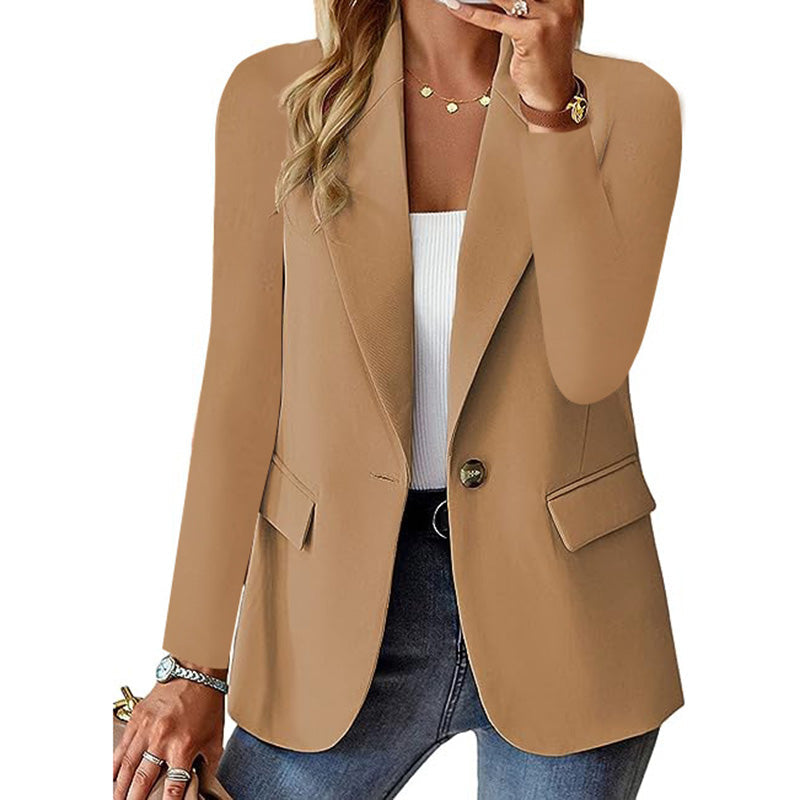 Women's Casual Open-Front Blazer Jacket