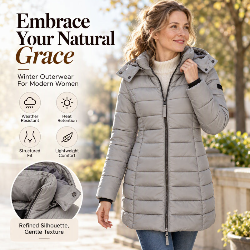 Women's Winter Mid-Length Padded Jacket