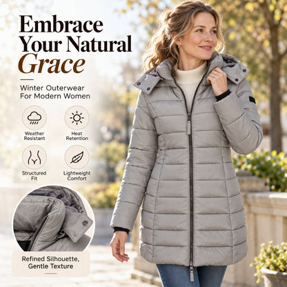Women's Winter Mid-Length Padded Jacket