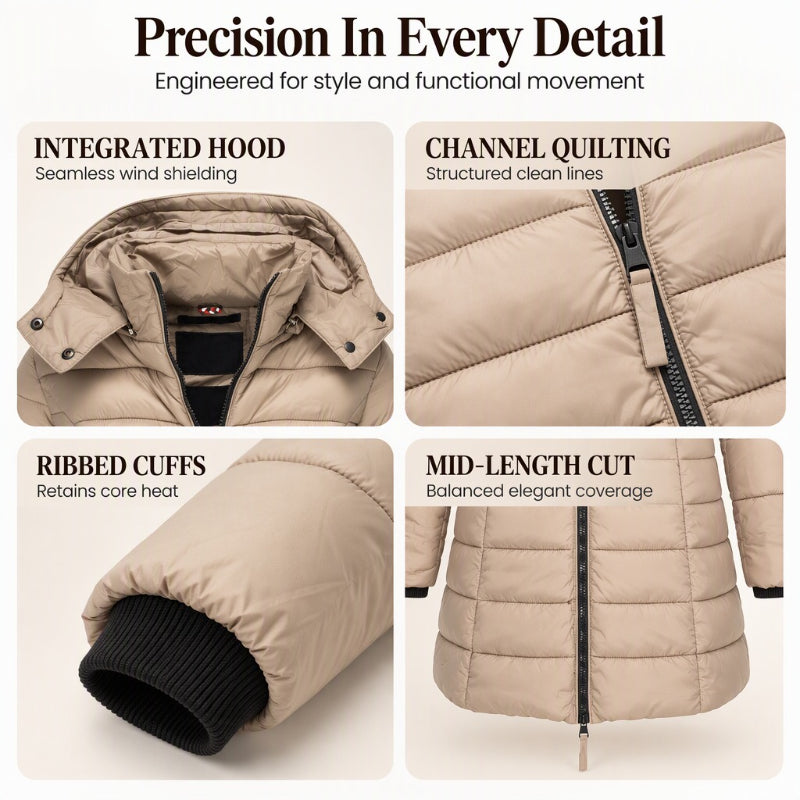 Women's Winter Mid-Length Padded Jacket