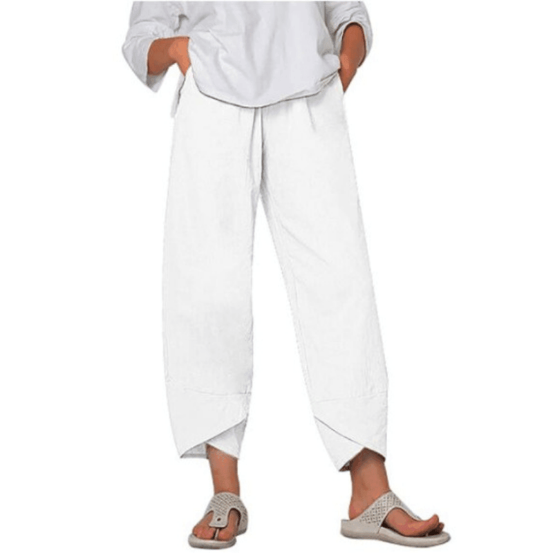 💥Limited Sale 50% OFF💥Vintage Asymmetrical Elastic Waist Pockets Pants