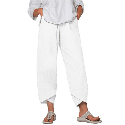 💥Limited Sale 50% OFF💥Vintage Asymmetrical Elastic Waist Pockets Pants