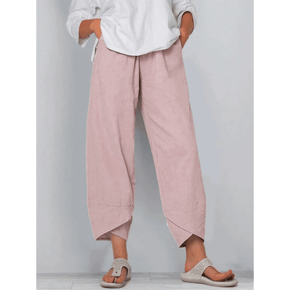 💥Limited Sale 50% OFF💥Vintage Asymmetrical Elastic Waist Pockets Pants